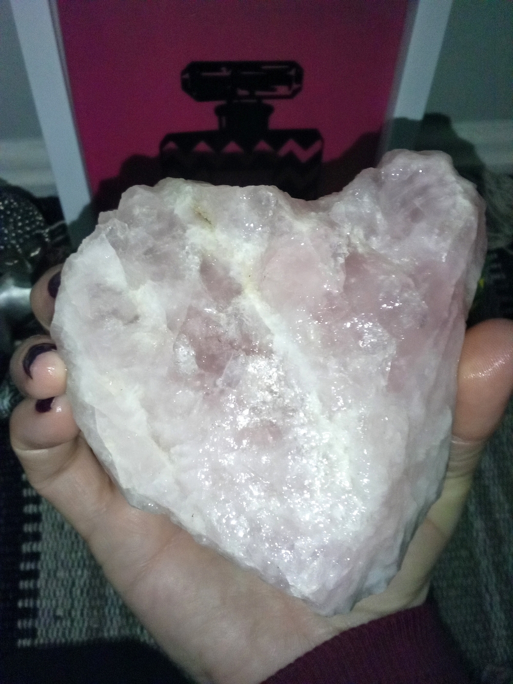 Natural Pink Rose Quartz From Namibia Decorative Stone
